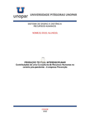 Portfólio Projeto de extensão RECURSOS HUMANOS Portfólio Pronto