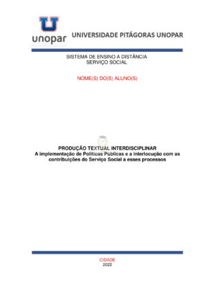 portfólio unopar pronto ead