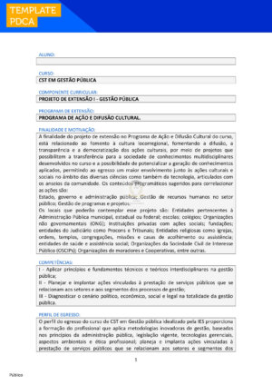 projeto de extensão i gestão pública