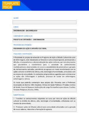 projeto de extensão I enfermagem