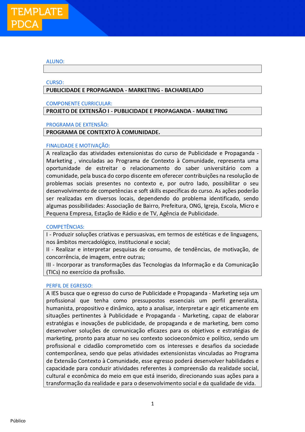 projeto de extensão publicidade e propaganda