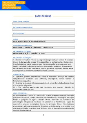 projeto de extensão i ciência da computação