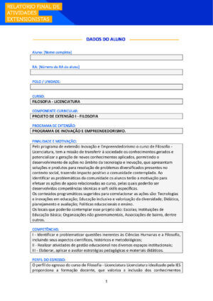 projeto de extensão i filosofia