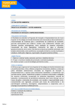 projeto de extensão ii gestão ambiental