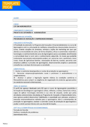 projeto de extensão ii agronegócio