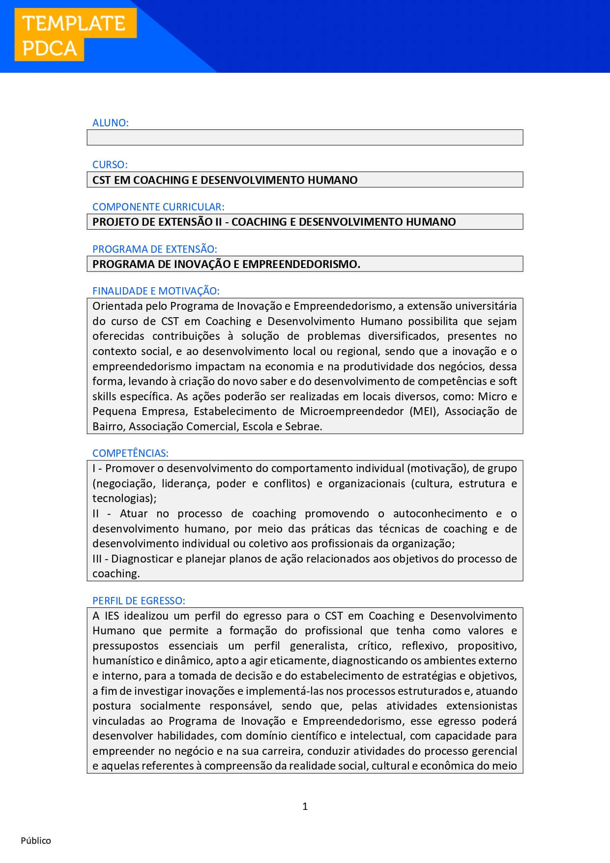 projeto de extensão ii coaching e desenvolvimento humano