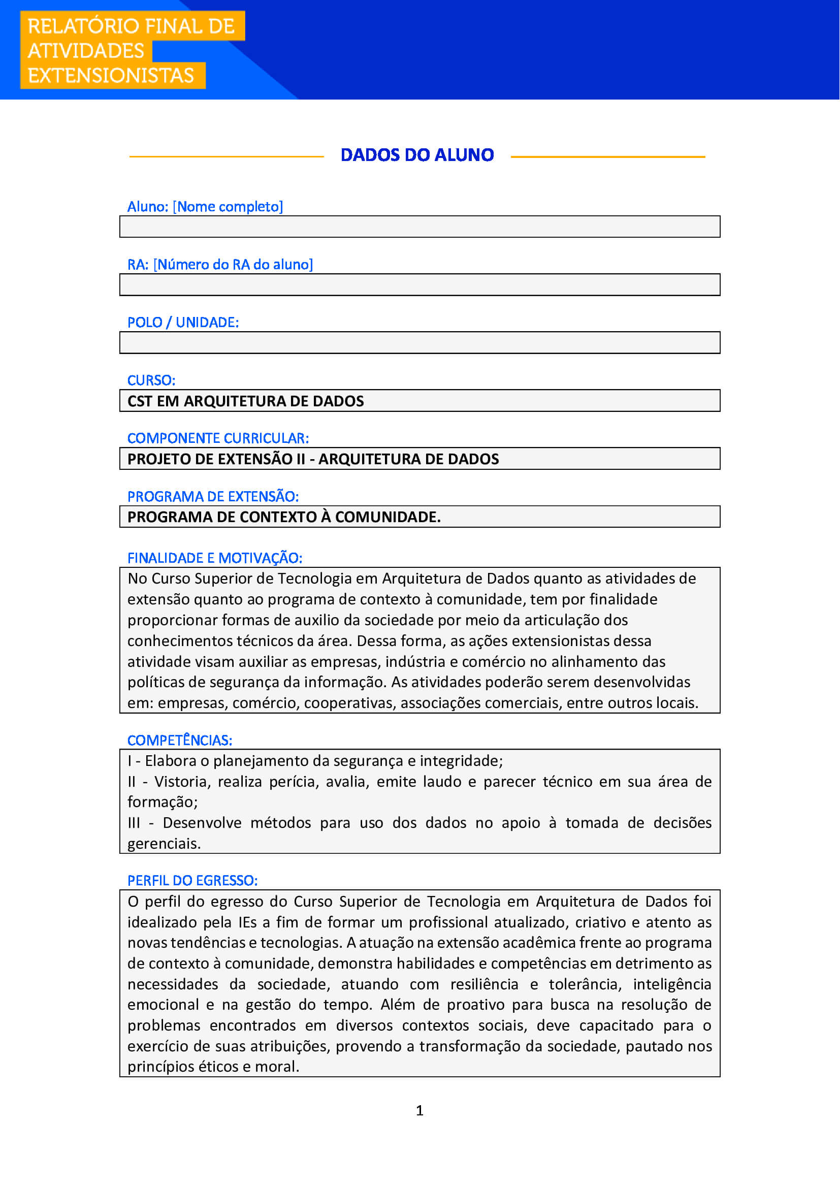 projeto de extensão ii arquitetura de dados