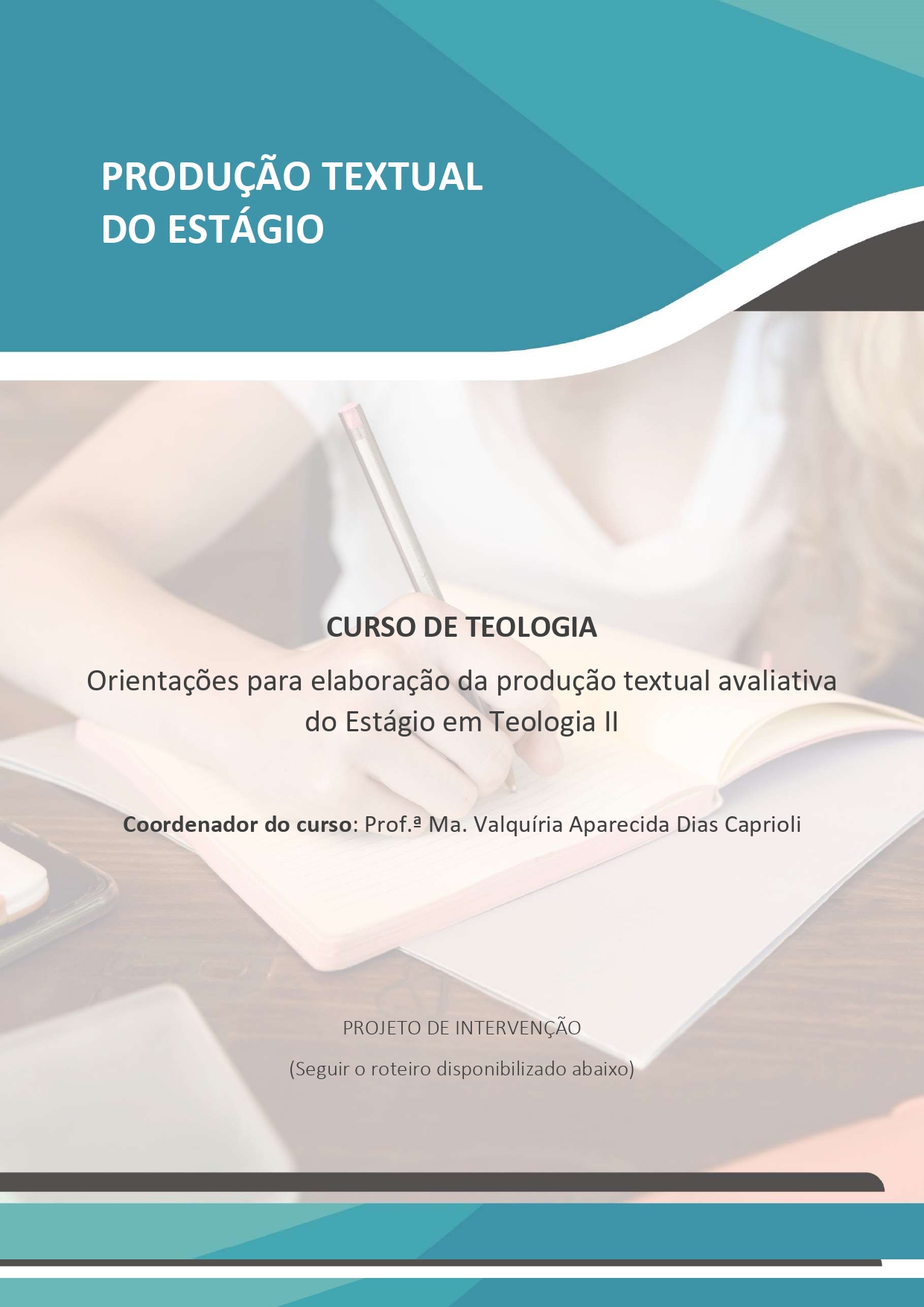 estágio em teologia ii projeto de intervenção
